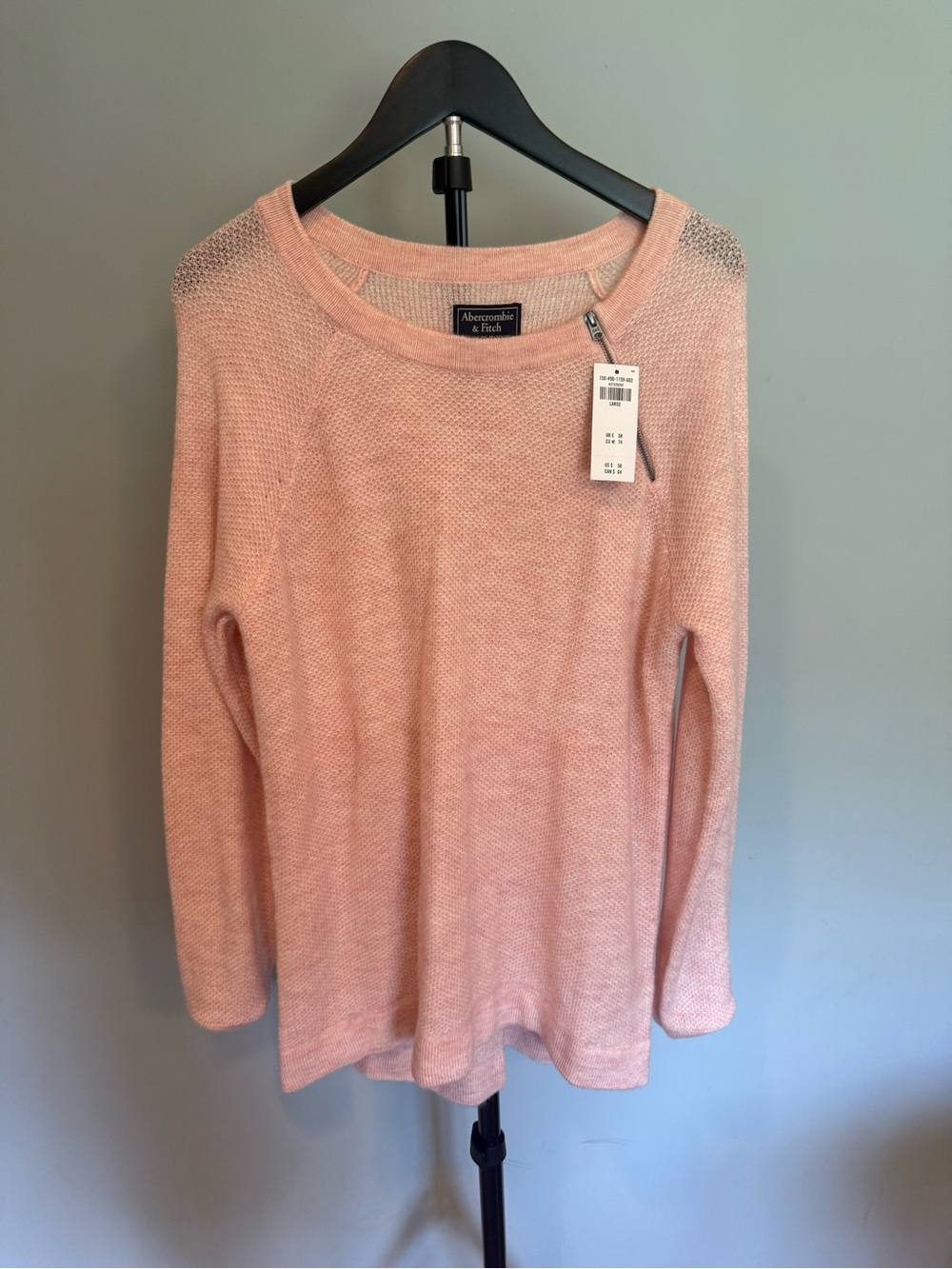 Abercrombie & Fitch Blush Pink Crewneck Sweater